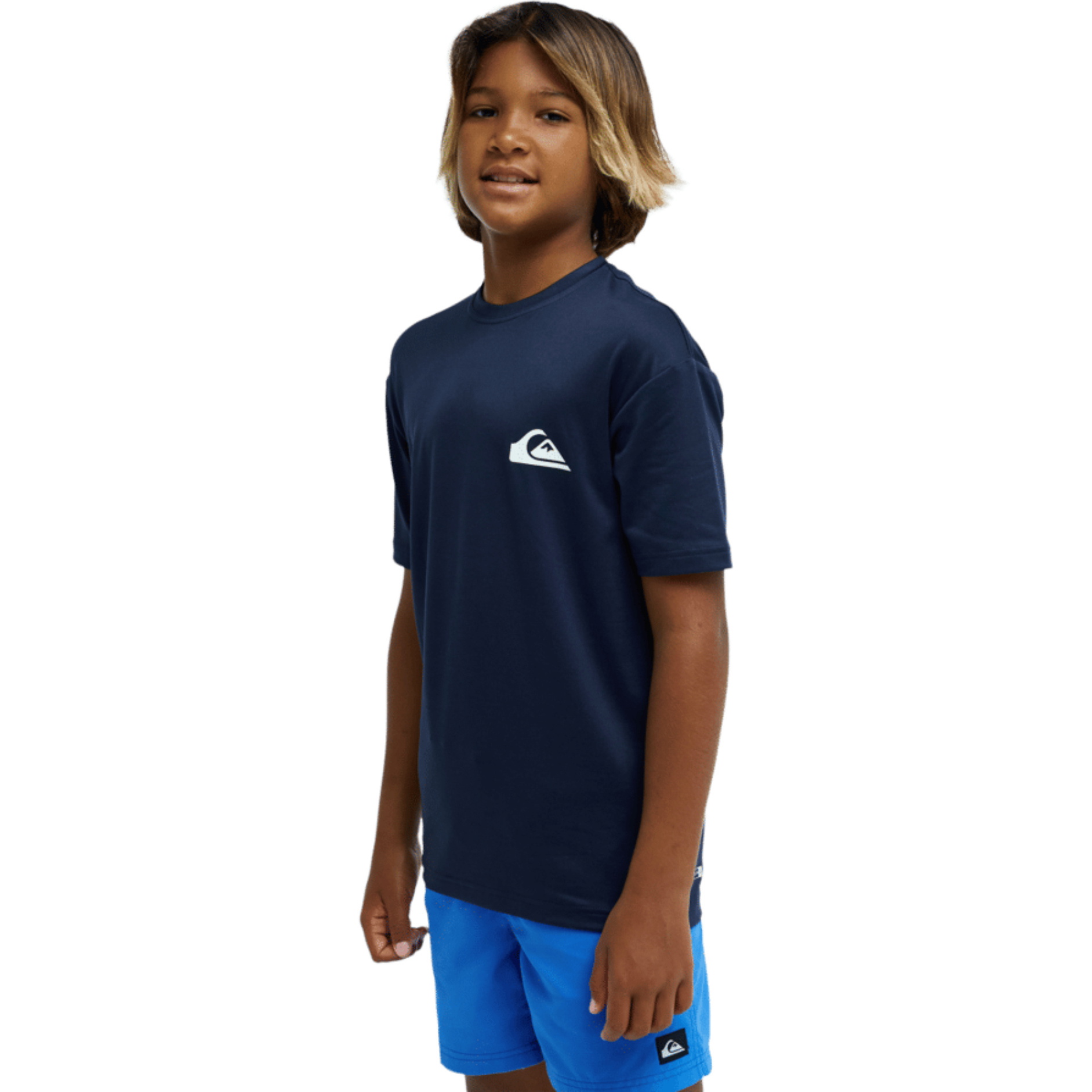 2026 Quiksilver Junior Everyday Surf-T-Shirt, Kurzärmeliges Lycra-Shirt EQBWR03258 - Dark Navy